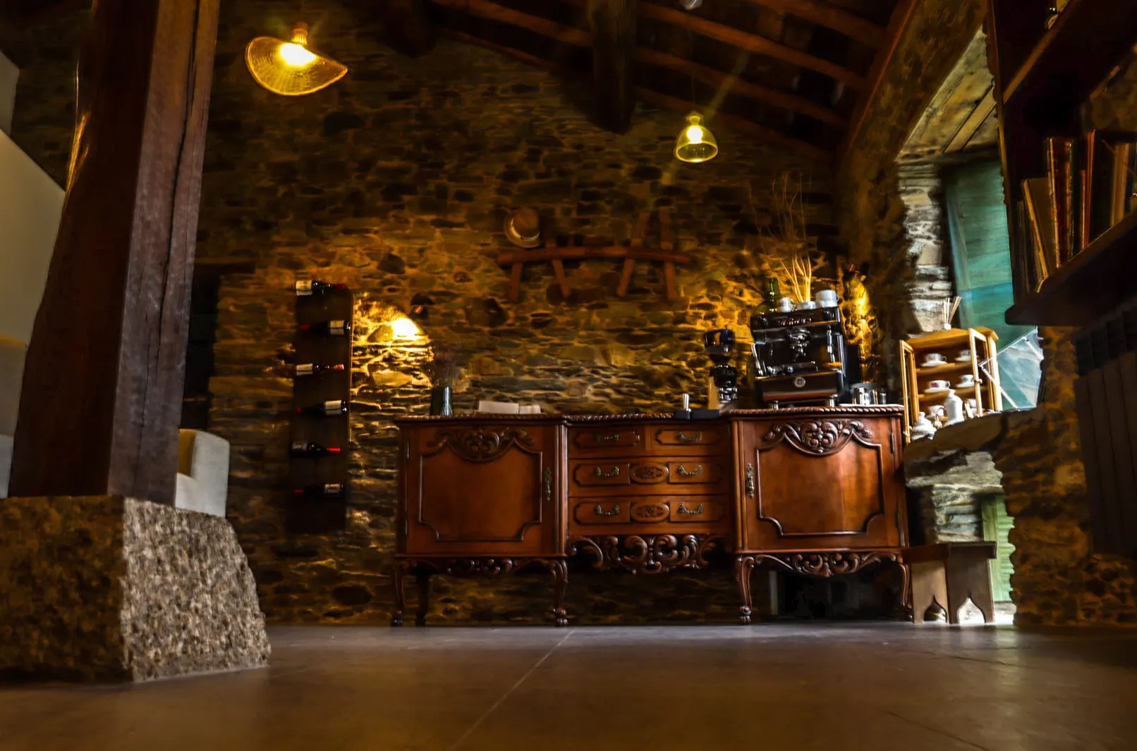 sala estar alojamiento rural arzua fogar de lecer copy